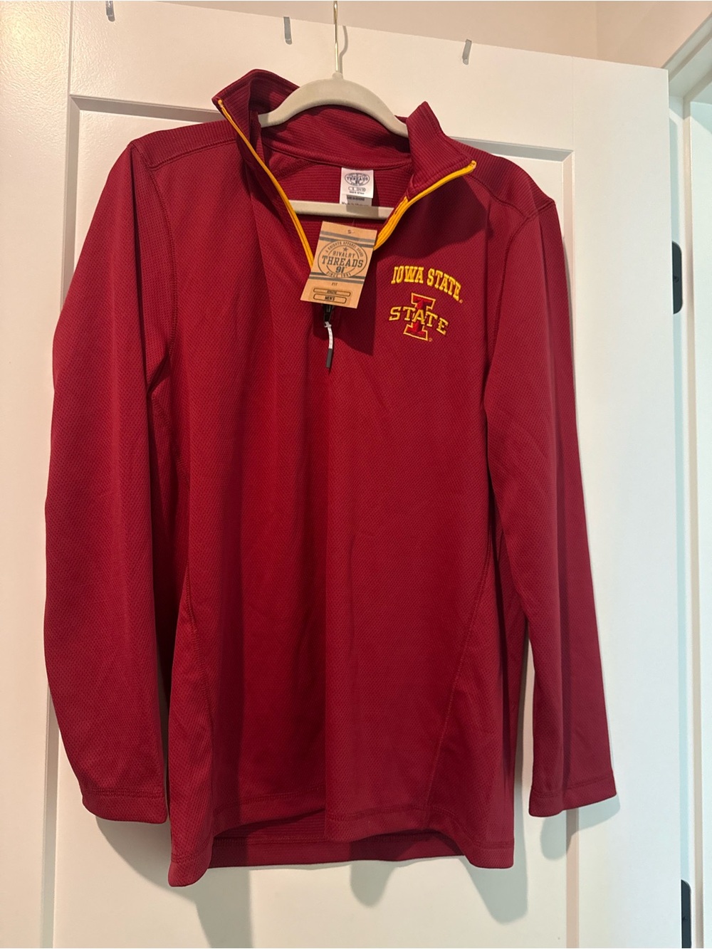 Iowa State Rivalry Threads Maroon Quarter-Zip with Gold Trim
